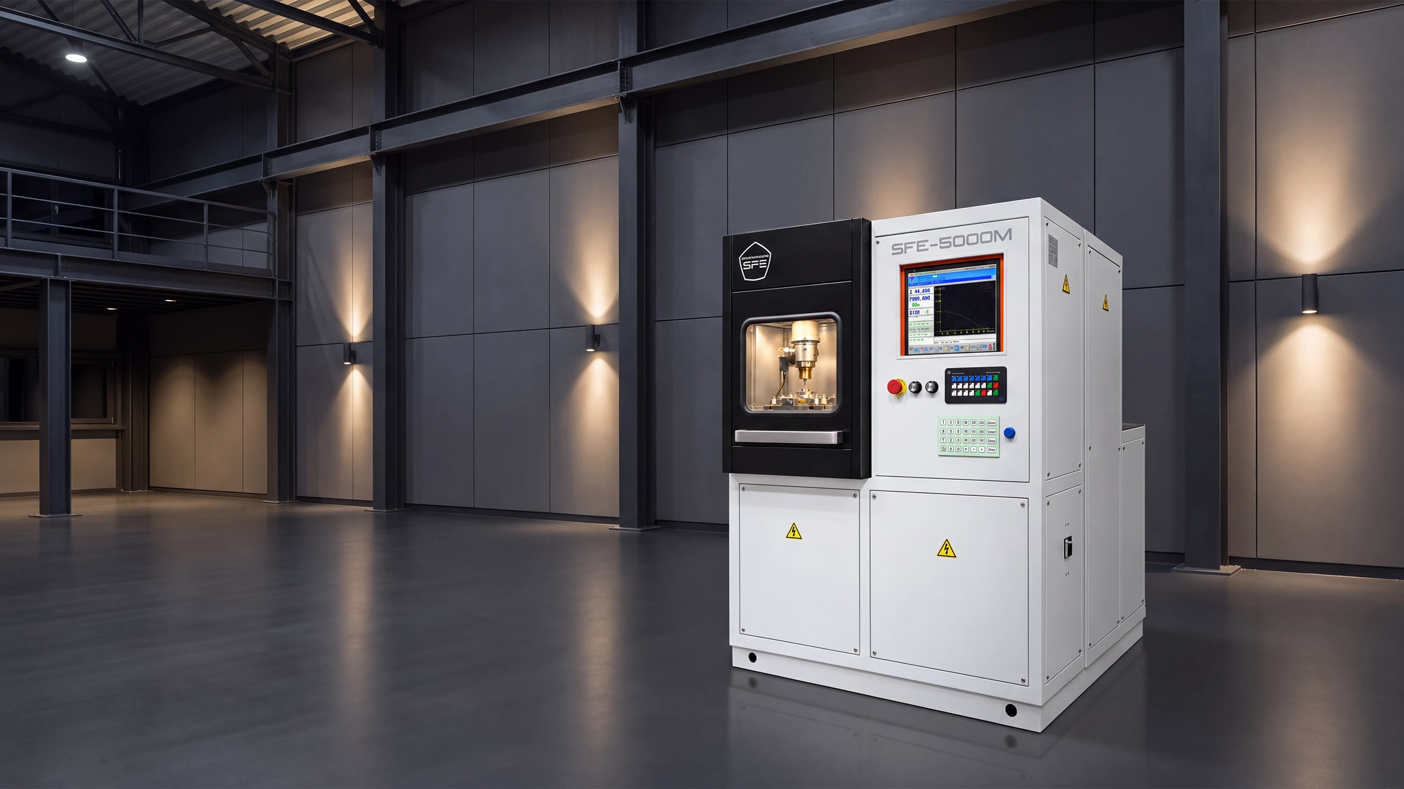 Электрохимический станок SFE-5000M в производственном цехе